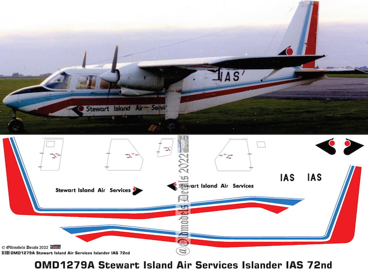 (image for) OMD1279A BN-2 Islander Stewart Island Air Services