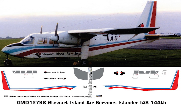 (image for) OMD1279B BN-2 Islander Stewart Island Air Services