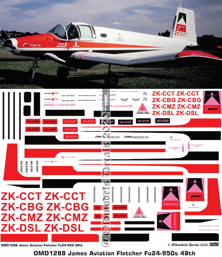 (image for) OMD1288 Fletcher Fu-24-950 James Aviation