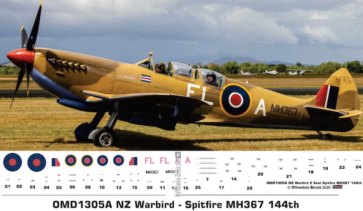 (image for) OMD1305A Spitfire TR.9 New Zealand Warbird