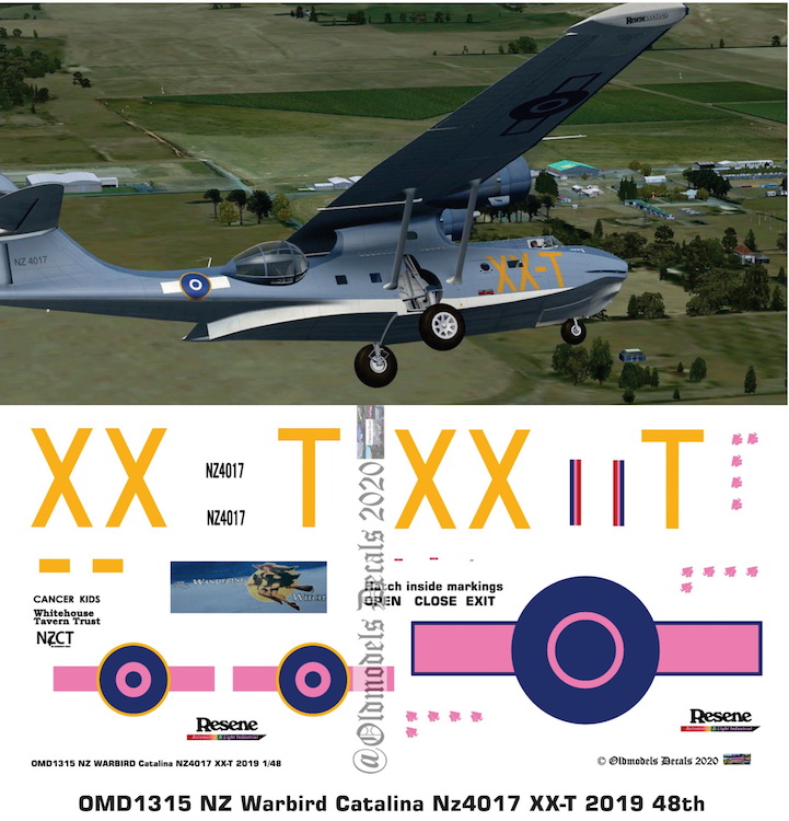 (image for) OMD1315 PBY-5 Catalina New Zealand Warbird