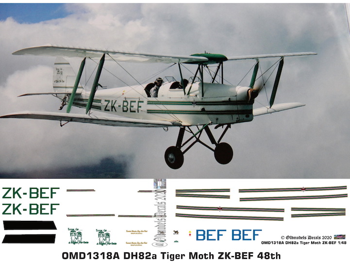 OMD1318A DH.82A Tiger Moth