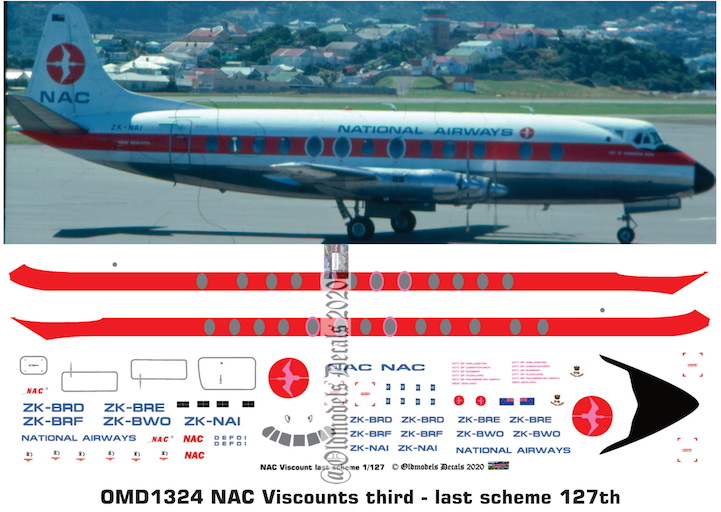 OMD1324 Vickers Viscount 807 National Airways Corporation (NAC)