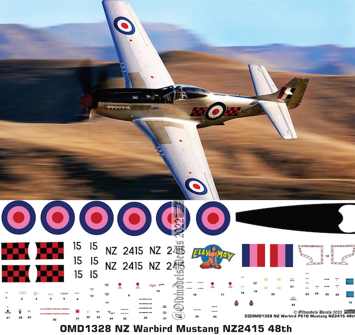 (image for) OMD1328 NA P51-D Mustang New Zealand Warbird