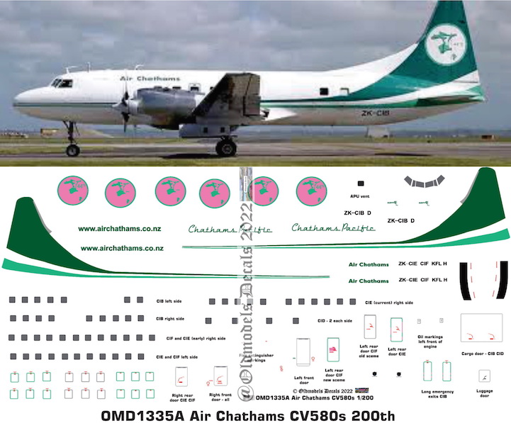 (image for) OMD1335A CV580 Air Chathams