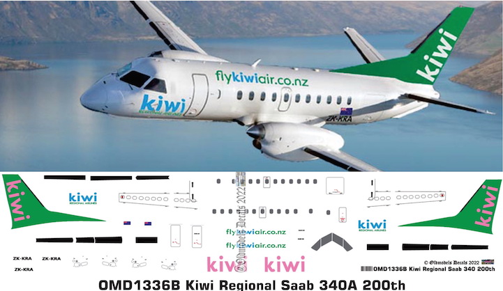 (image for) OMD1336B Saab340A Kiwi Regional