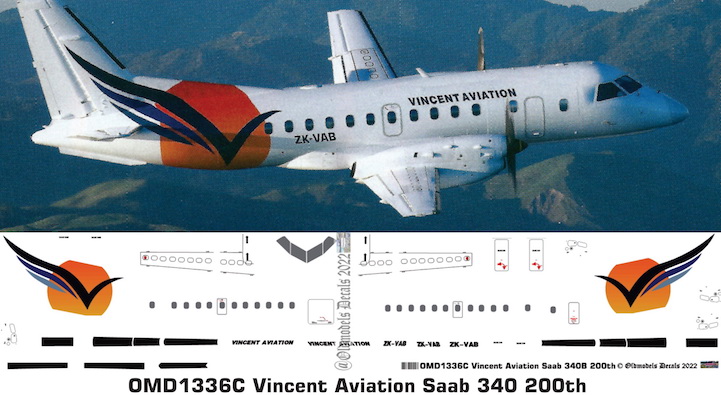 (image for) OMD1336C Saab340B Vincent Aviation