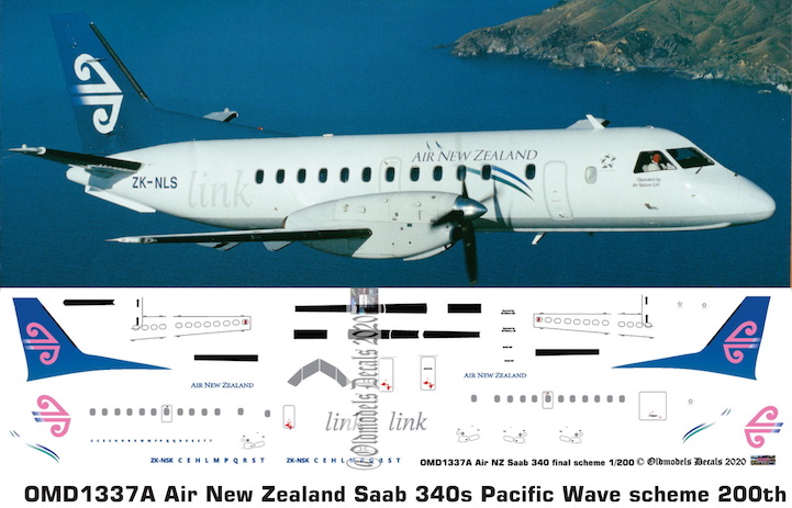 (image for) OMD1337A Saab340A Air New Zealand