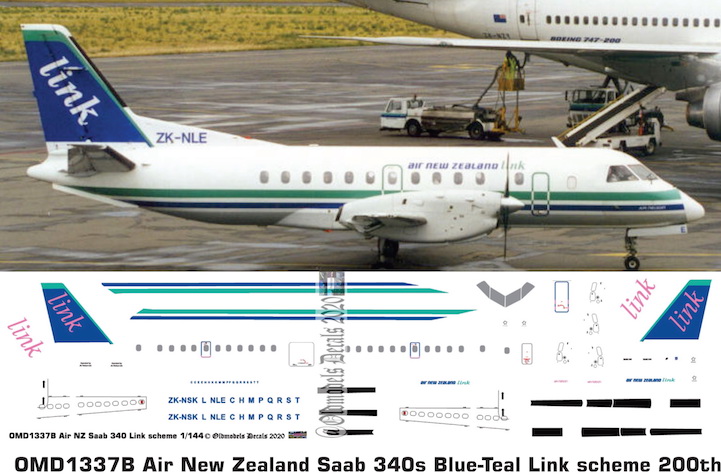 (image for) OMD1337B Saab340A Air New Zealand Link