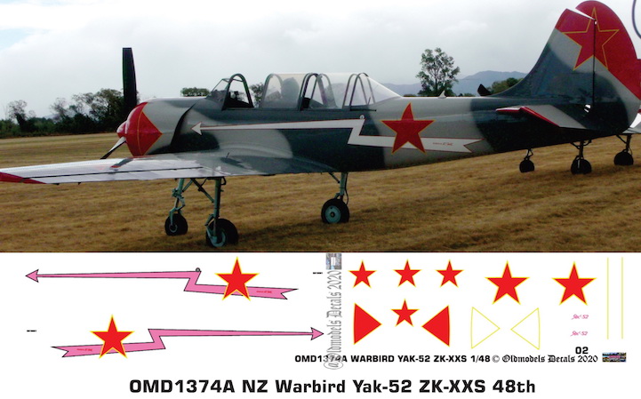 OMD1374A Yak-52 New Zealand Warbird
