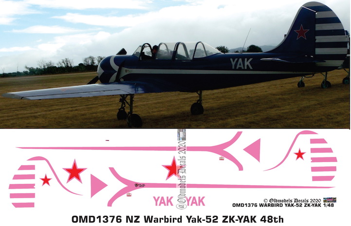 OMD1376 Yak-52 New Zealand Warbird