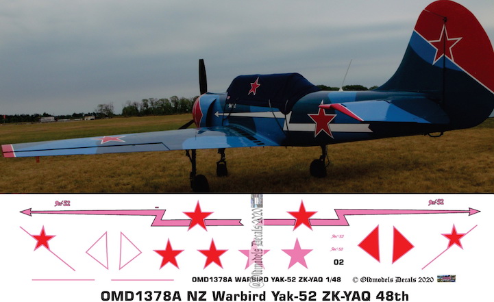 OMD1378A Yak-52 New Zealand Warbird