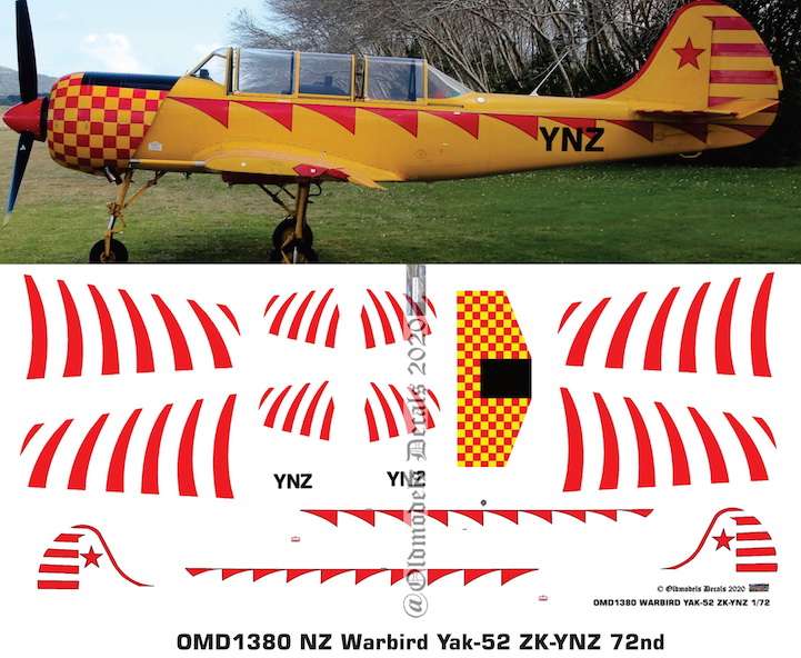 OMD1380 Yak-52 New Zealand Warbird