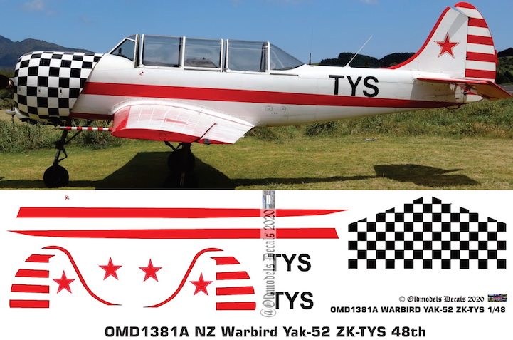 OMD1381A Yak-52 New Zealand Warbird