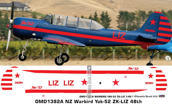(image for) OMD1382A Yak-52 New Zealand Warbird