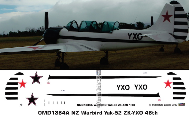 (image for) OMD1384A Yak-52 New Zealand Warbird