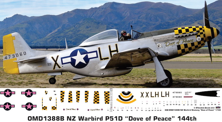 (image for) OMD1388B P51-D Mustang New Zealand Warbird