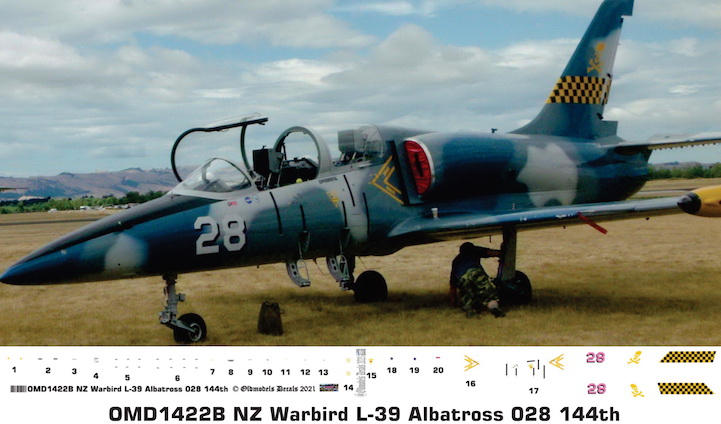 OMD1422B L-39 Albatross New Zealand Warbird