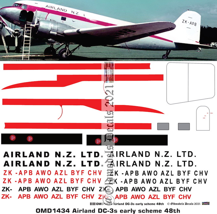 OMD1434 DC3 Airland N.Z. Ltd