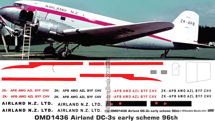 OMD1436 DC3 Airland N.Z. Ltd