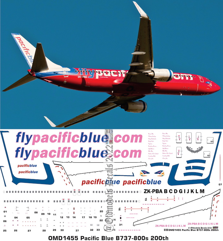 OMD1455 Boeing B737-800 Pacific Blue