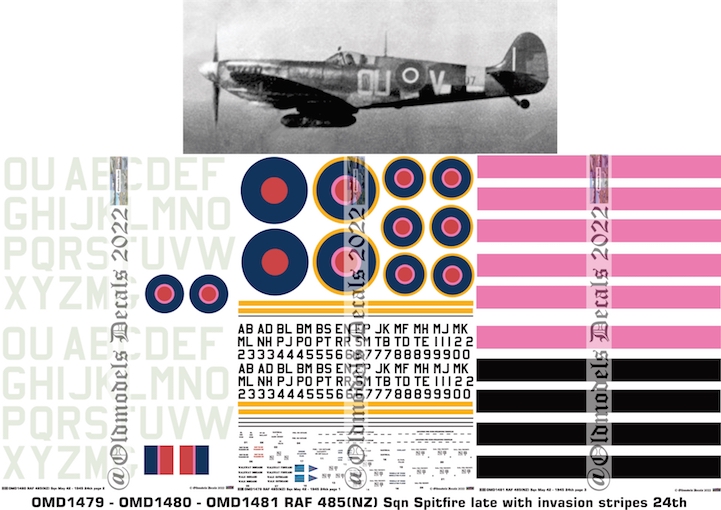 (image for) OMD1479+OMD1480+OMD1481 Spitfire Royal Air Force (NZ)