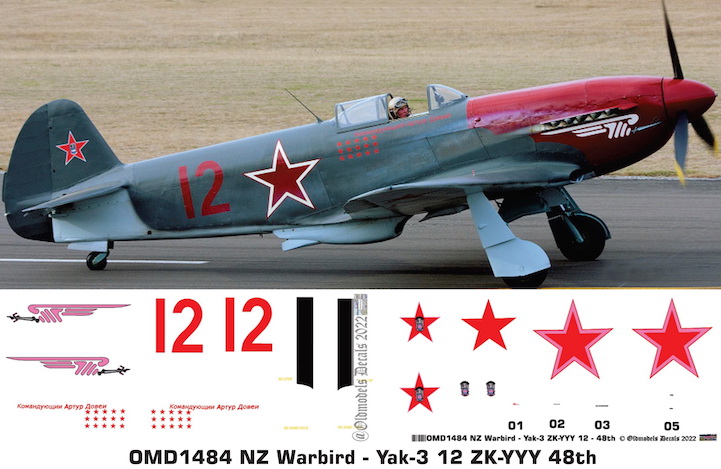 OMD1484 Yak-3 New Zealand Warbird ZK-YYY (12)