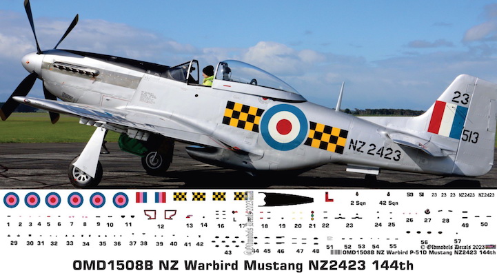 OMD1508B P51-D Mustang New Zealand Warbird