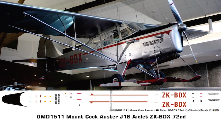 OMD1511 Auster J1B Aiglet Mount Cook Airlines