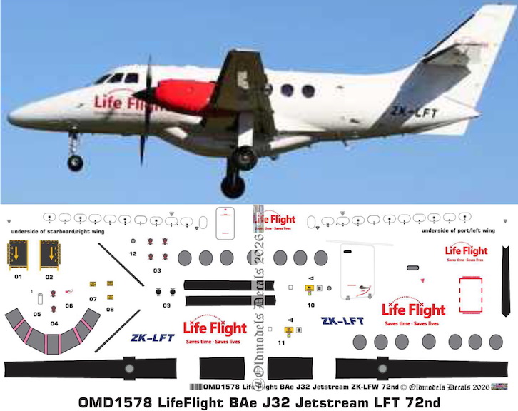 OMD1578 BAe J32 Jetstream LifeFlight (image for) OMD1578 BAe J32 Jetstream LifeFlight