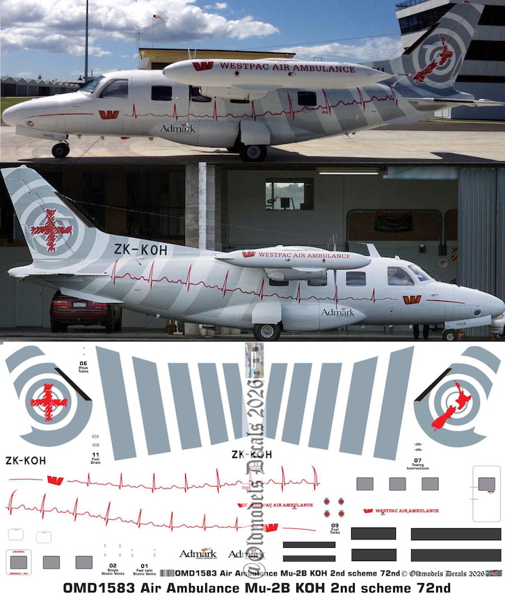 (image for) OMD1583 Mu-2B Air Ambulance
