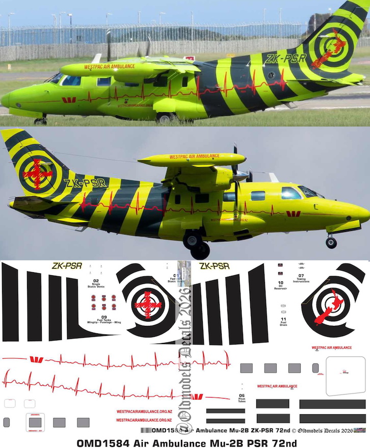 (image for) OMD1584 Mu-2B Air Ambulance