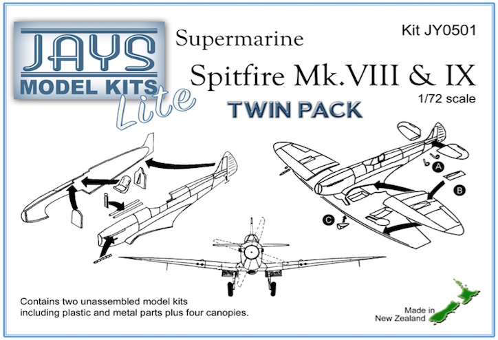 JY0501 Spitfire Mk.VIII & IX Lite Twin Pack