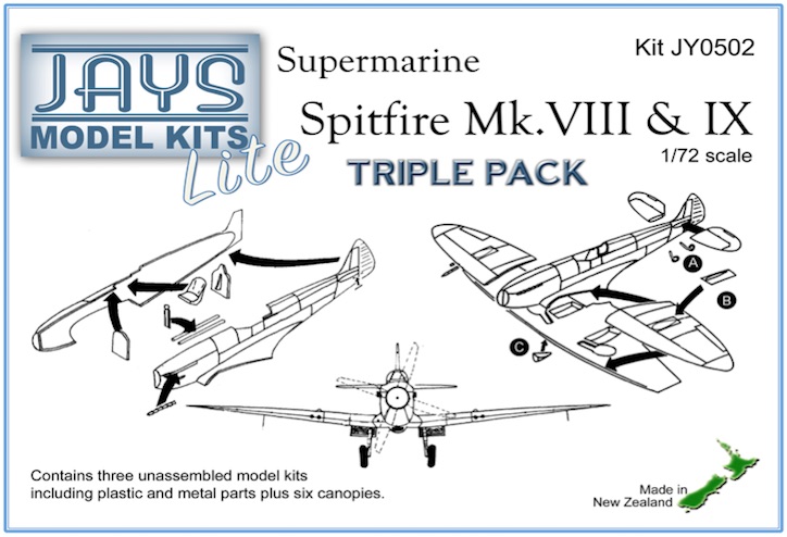 JY0502 Spitfire Mk.VIII & IX Lite Triple Pack