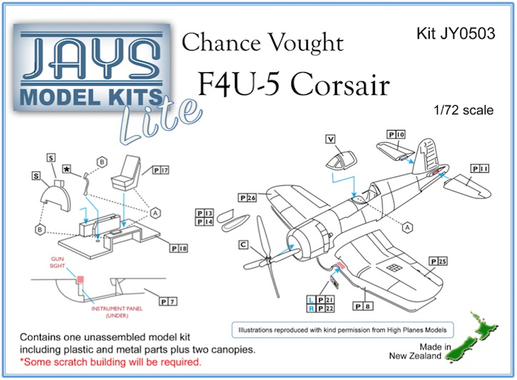JY0503 Chance Vought F4U-5 Corsair Lite