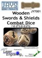 JY7001 Combat Dice - Swords & Shields