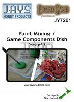 JY7201 Paint Mixing & Game Components Dish (pack of 3)