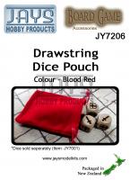 JY7206 Dice Pouch - Colour: Blood Red