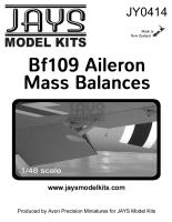 JY0414 BF109 Aileron Mass Balances