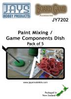 JY7202 Paint Mixing & Game Components Dish (pack of 5)
