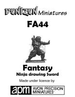 FA44 Ninja drawing Sword