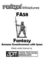 FA58 Amazon Guardswoman with Spear