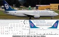 OMD0062 Boeing B737-300 Air New Zealand