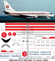 OMD1233 Boeing B737-200 National Airways (NAC)