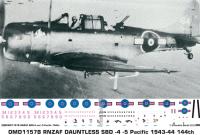 OMD1157B Douglas Dauntless SBD/-4/-5 Royal New Zealand Air Force