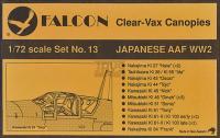 Clearvax Canopy Set #13 Japanese Army Air Force, World War II