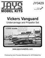 JY0429 Vickers Vanguard Undercarriage & Propeller Set
