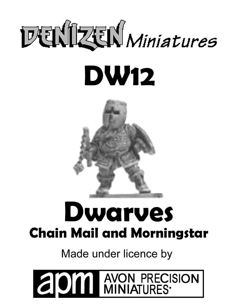 DW12 Dwarf Chain Mail and Morningstar