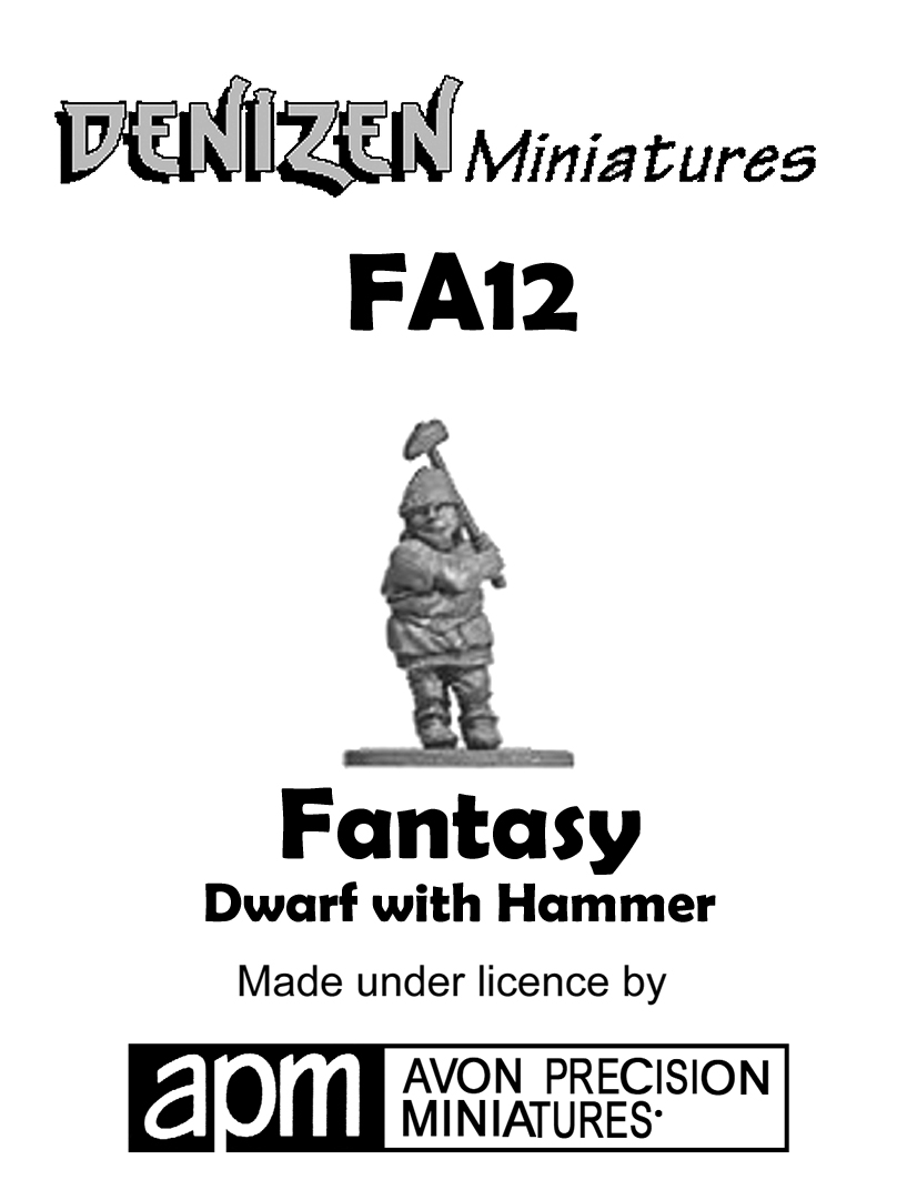 (image for) FA12 Dwarf with Hammer