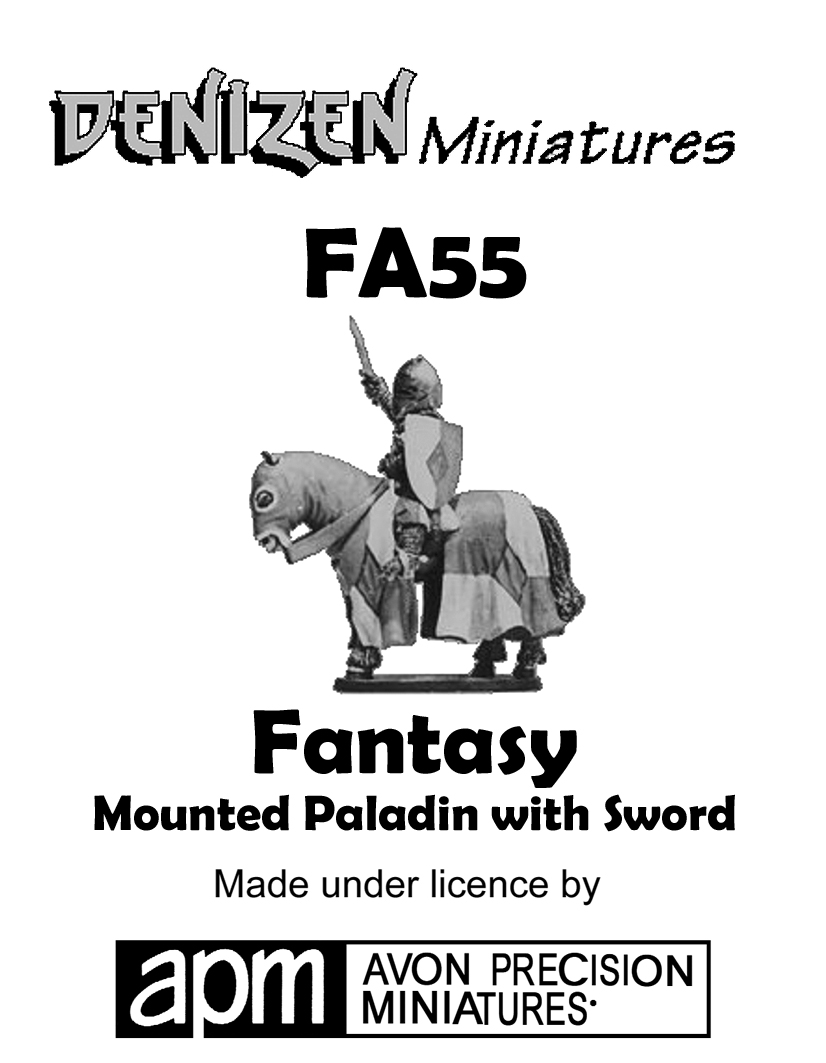 (image for) FA55 Mounted Paladin with Sword